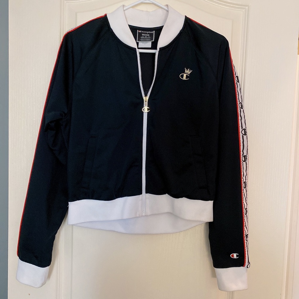 Champion logo track jacket M